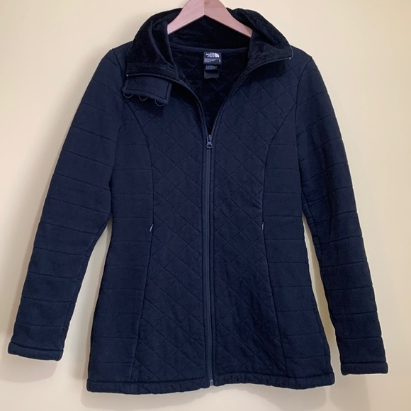 The North Face | Black Caroluna Quilted Raschel Oso Fleece Lined Zip Jacket S - Picture 3 of 17